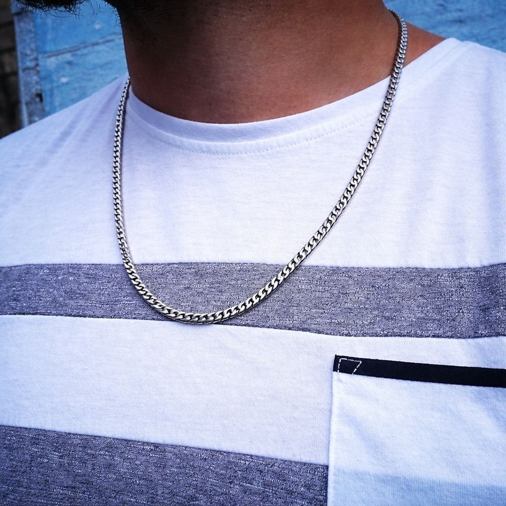 Stainless steel Micro Cuban link Necklace